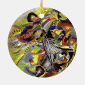フーグ抽象芸術絵画ズバイカンディンスキー セラミックオーナメント (裏面)