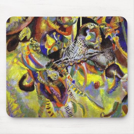 フーグ抽象芸術絵画ズバイカンディンスキー マウスパッド (正面)