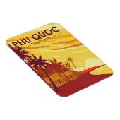 フーコックアイランドベトナムトラベルアートヴィンテージ マグネット (右側)