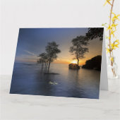 フーコック島、ベトナムカード カード (黄色い花)