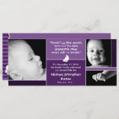 フーシュは月の誕生の告知を語った 案内状 (正面/裏面)