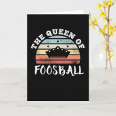 フースボール の女王 母の日 プレゼント カード (黄色い花)
