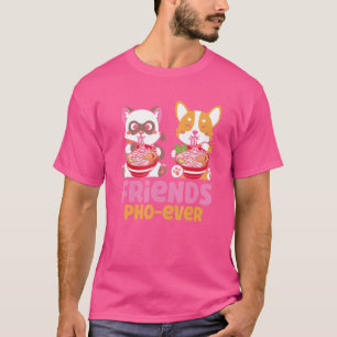 フースープフレンズPho Ever Cats 食べPho Tシャツ