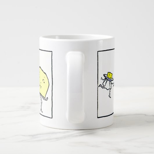 フーズお気に入りのヴィンテージアート ジャンボコーヒーマグカップ (裏面)