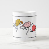 フーズお気に入りのヴィンテージアート ジャンボコーヒーマグカップ (正面)