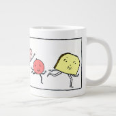 フーズお気に入りのヴィンテージアート ジャンボコーヒーマグカップ (右)