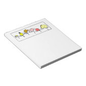 フーズお気に入りのヴィンテージアート ノートパッド (アングル)