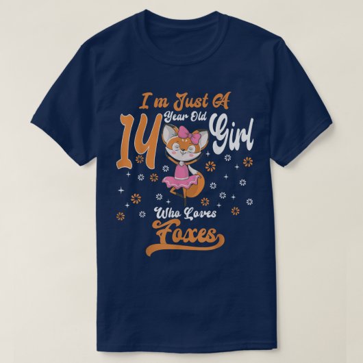 フーズの誕生日を愛する14歳の少女 Tシャツ (デザイン正面)