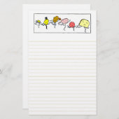 フーズヴィンテージキッチンアート裏文房具 便箋 (正面/裏面)