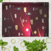 フーズ・ディライトクランベリー・ライト キッチンタオル (折り畳み)