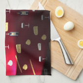 フーズ・ディライトクランベリー・ライト キッチンタオル (四つ折り)