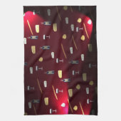 フーズ・ディライトクランベリー・ライト キッチンタオル (縦)