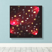 フーズ・ディライトクランベリー・ライト キャンバスプリント (インサイチュ (ウッドフロア))