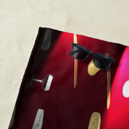 フーズ・ディライトクランベリー・ライト ビーチタオル