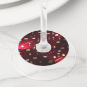 フーズ・ディライトクランベリー・ライト ワイングラスタグ (クローズアップ)