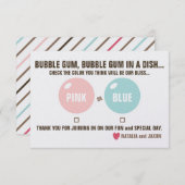 フーセンガムのフーセンガムの性は投票用紙を明らかにします 招待状 (正面/裏面)