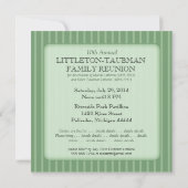 フートブリッジグリーンカスタム懇親会招待状 招待状 (裏面)