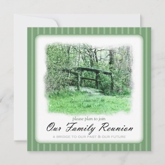 フートブリッジグリーンカスタム懇親会招待状 招待状 (正面)