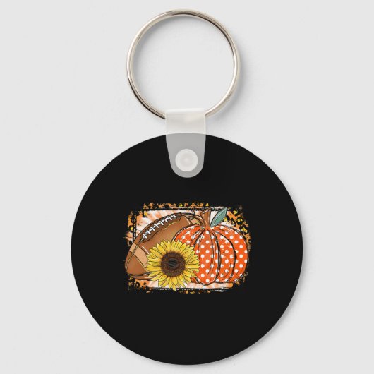 フートルパンプキンサンフラワーフートル恋人秋サンクシュ キーホルダー (正面)
