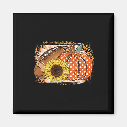 フートルパンプキンサンフラワーフートル恋人秋サンクシュ マグネット (正面)