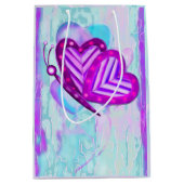 フートルビーズヴァレンティネスフォークアートミディアムのみ ミディアムペーパーバッグ (正面)