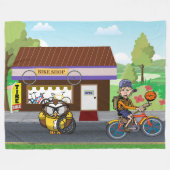 フートンサイクル フリースブランケット (正面(横))