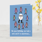 フードおもしろいベーコン&エッグス誕生日カードギフト カード (黄色い花)