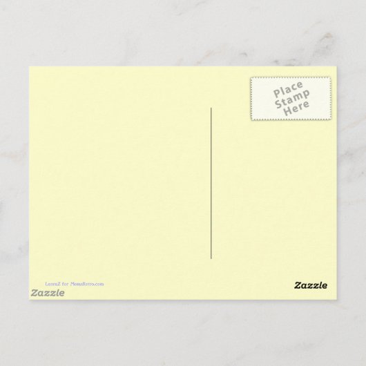 フードお気に入りのレトロア空白のート葉書 ポストカード (裏面)