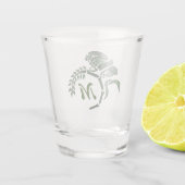 フードお洒落付きグラスパーモノグラム ショットグラス (裏面)