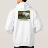 フードが付いている長い袖 パーカ (裏面)