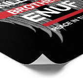 フードの平和 |銃の暴力を終了 |教育M ポスター (角)