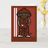 フードの挨拶 カード (黄色い花)