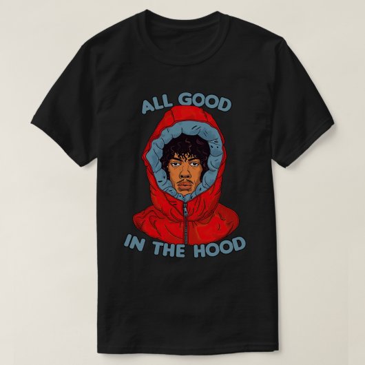 フードは全て良い Tシャツ (デザイン正面)