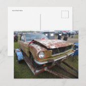 フードを曲げた錆びバケツ ポストカード (正面/裏面)