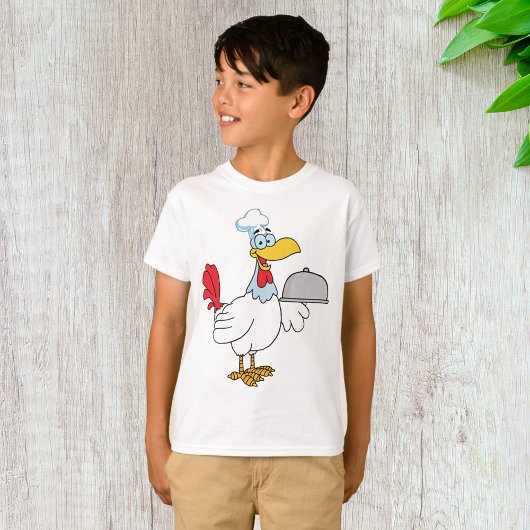 フードを運ぶ雄鶏 Tシャツ