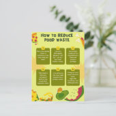 フードウォスター減らスポスタ食品廃棄物 ポストカード (スタンド正面)