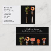 フードオンフォークスのレストラン名刺 名刺 (正面/裏面)