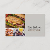 フードカテラーダイナー料理人ケータリング 名刺 (正面)