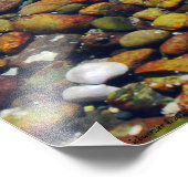 フードカラフル運河の小石 フォトプリント (角)