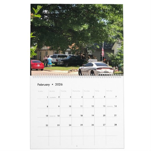 フードカレンダーの警官 カレンダー (2月 2026)