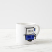 フードカート漫画イラストレーション エスプレッソカップ (正面右)