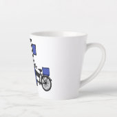 フードカート漫画イラストレーション カフェラテマグ (右)