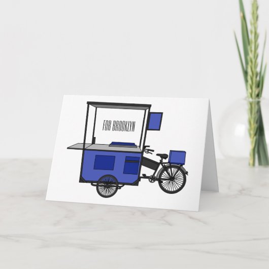 フードカート漫画イラストレーション カード (正面)