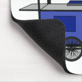 フードカート漫画イラストレーション マウスパッド (コーナー)