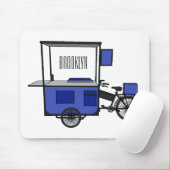 フードカート漫画イラストレーション マウスパッド (マウス)