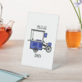 フードカート漫画イラストレーション 台座サイン (インサイチュ)