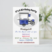 フードカート漫画イラストレーション 招待状 (スタンド正面)