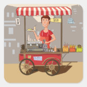 フードカート スクエアシール (正面)