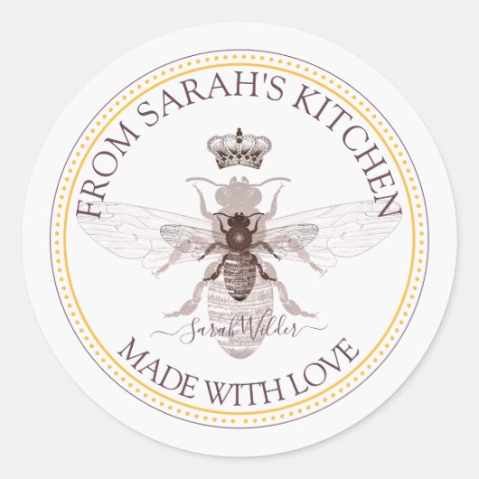 フードキッチンラベル ラウンドシール (正面)