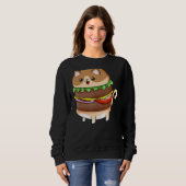 フードキャットバーガー スウェットシャツ (正面フル)